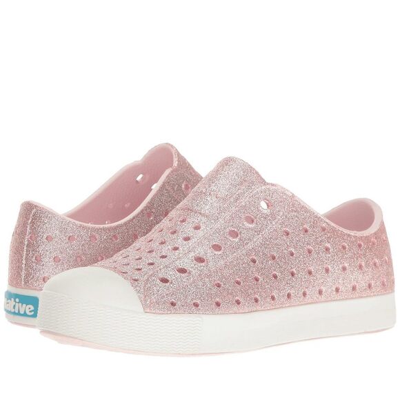 Native Shoes, Jefferson Bling Child, Kids Lightweight Sneaker, Milk Pink 8 kids - Picture 5 of 6